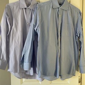 2 men’s classic dress shirts